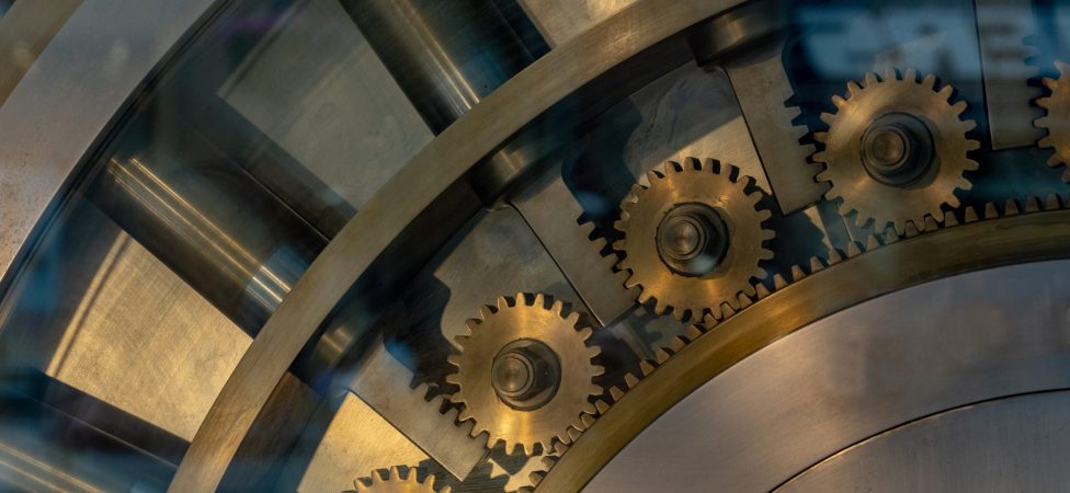 safe strongbox bank vault detail